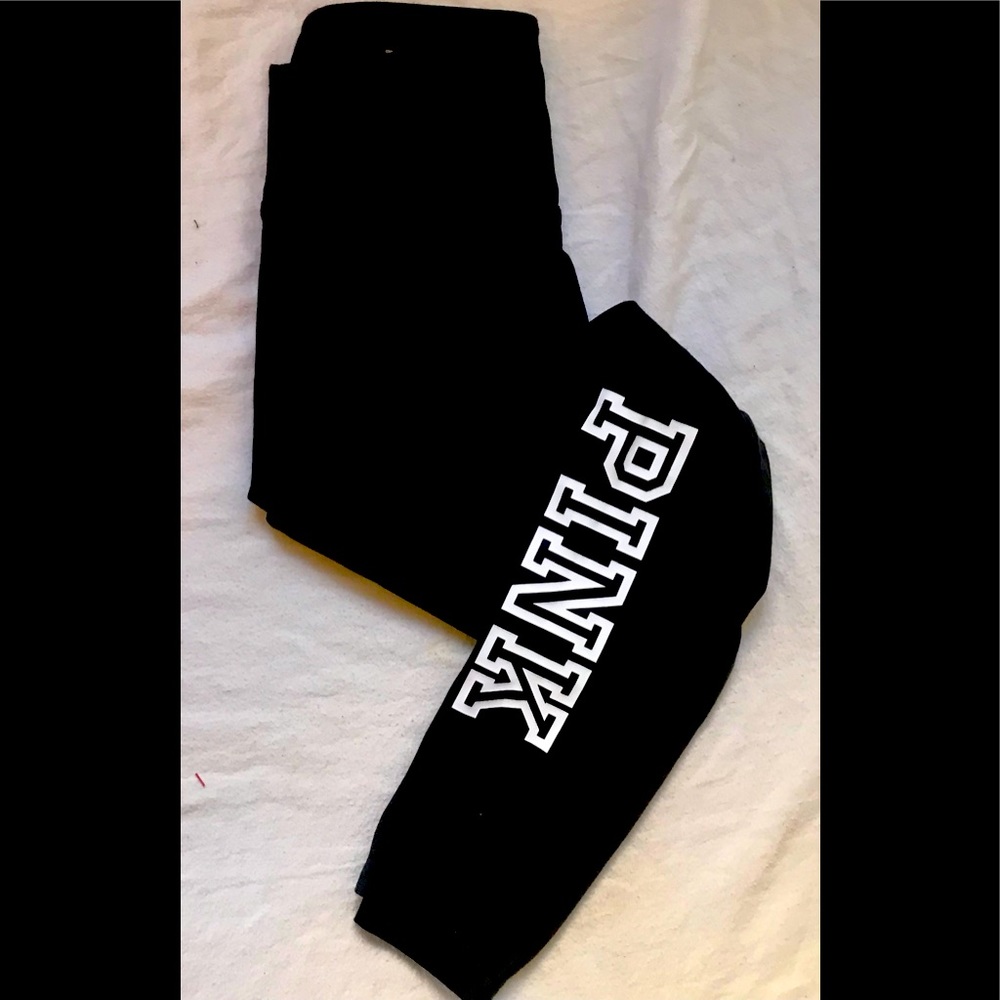 VS "Pink" Leggings Black with Logo Size Small